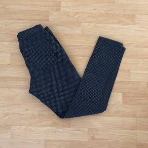 Old Navy Rockstar Skinny Jean Blue Polka Dot, Sz 8